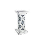 BEISTELLTISCH in Glas, Holzwerkstoff 30,8/30,8/71 cm  - Silberfarben, Trend, Glas/Holzwerkstoff (30,8/30,8/71cm) - Ambia Home