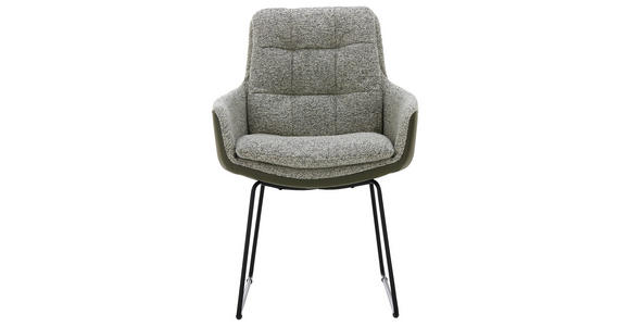 ARMLEHNSTUHL in Webstoff - Schwarz/Braun, Design, Textil/Metall (63/90/69cm) - Johann Jakob