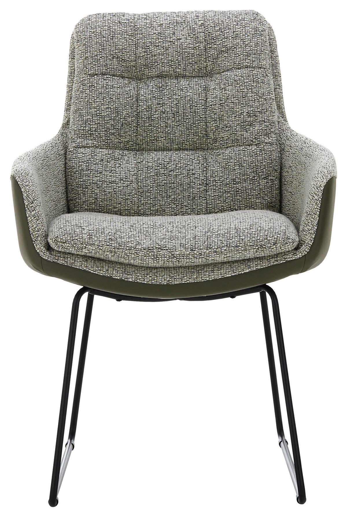 ARMLEHNSTUHL  in Webstoff  - Schwarz/Braun, Design, Textil/Metall (63/90/69cm) - Johann Jakob