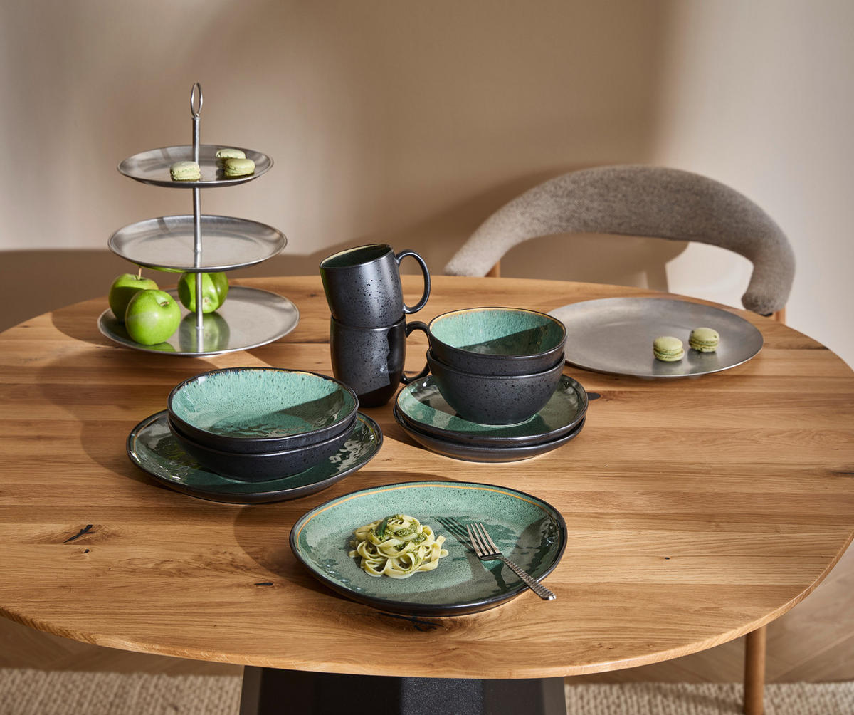 KOMBINIRANI SERVIS  SØREN GREEN   10-delni     - zelena, Trend, keramika - Novel