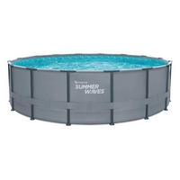 POOL 488/122 cm  - Anthrazit, KONVENTIONELL, Kunststoff (488/122cm)