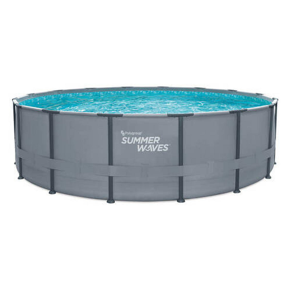 POOL 488/122 cm  - Anthrazit, KONVENTIONELL, Kunststoff (488/122cm)