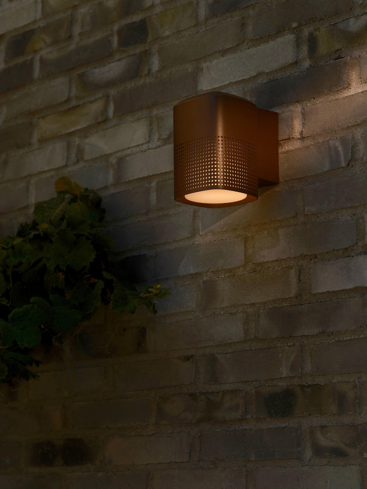 AUßENWANDLEUCHTE 12/12/16,5 cm   - Braun, Design, Metall (12/12/16,5cm) - Nordlux