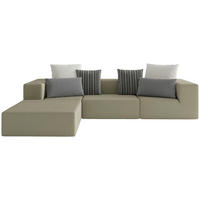 LOUNGESOFA  - Multicolor/Weiß, Design, Textil (220/330cm) - Livetastic