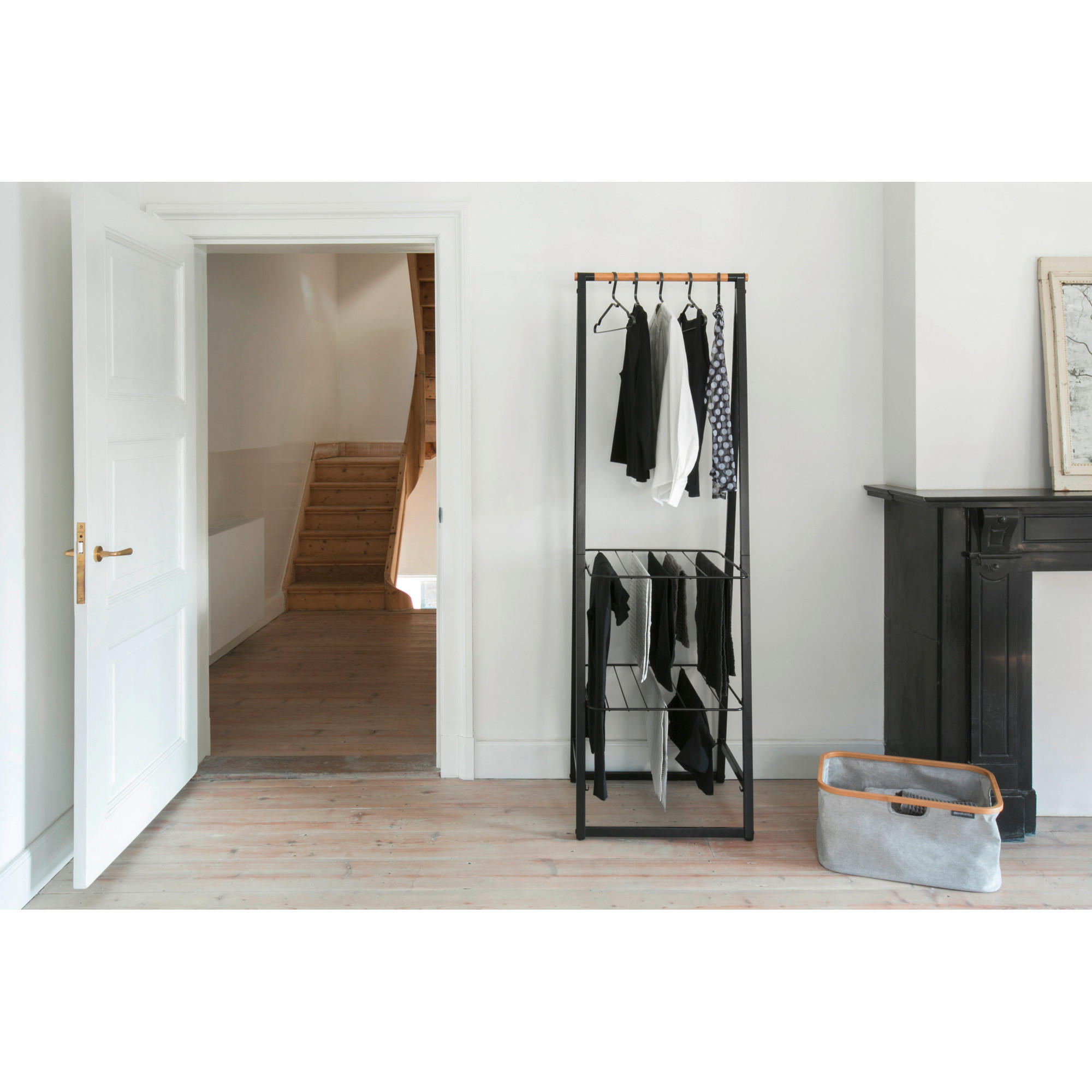 VJEŠALICA SAMOSTOJEĆA crna  metal   - crna, Basics, metal (60,6/190/57cm) - Brabantia