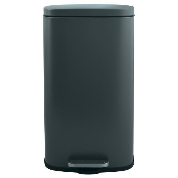 TRETEIMER 50 L  - Dunkelgrau/Schwarz, Basics, Kunststoff/Metall (42,7/29,7/64,3cm) - Spirella