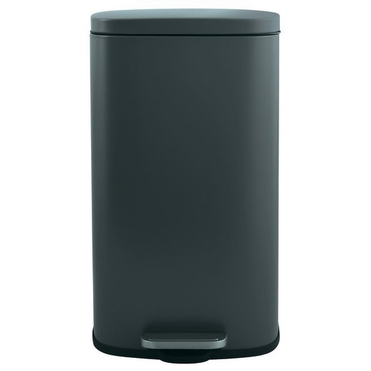 TRETEIMER 50 L  - Dunkelgrau/Schwarz, Basics, Kunststoff/Metall (42,7/29,7/64,3cm) - Spirella