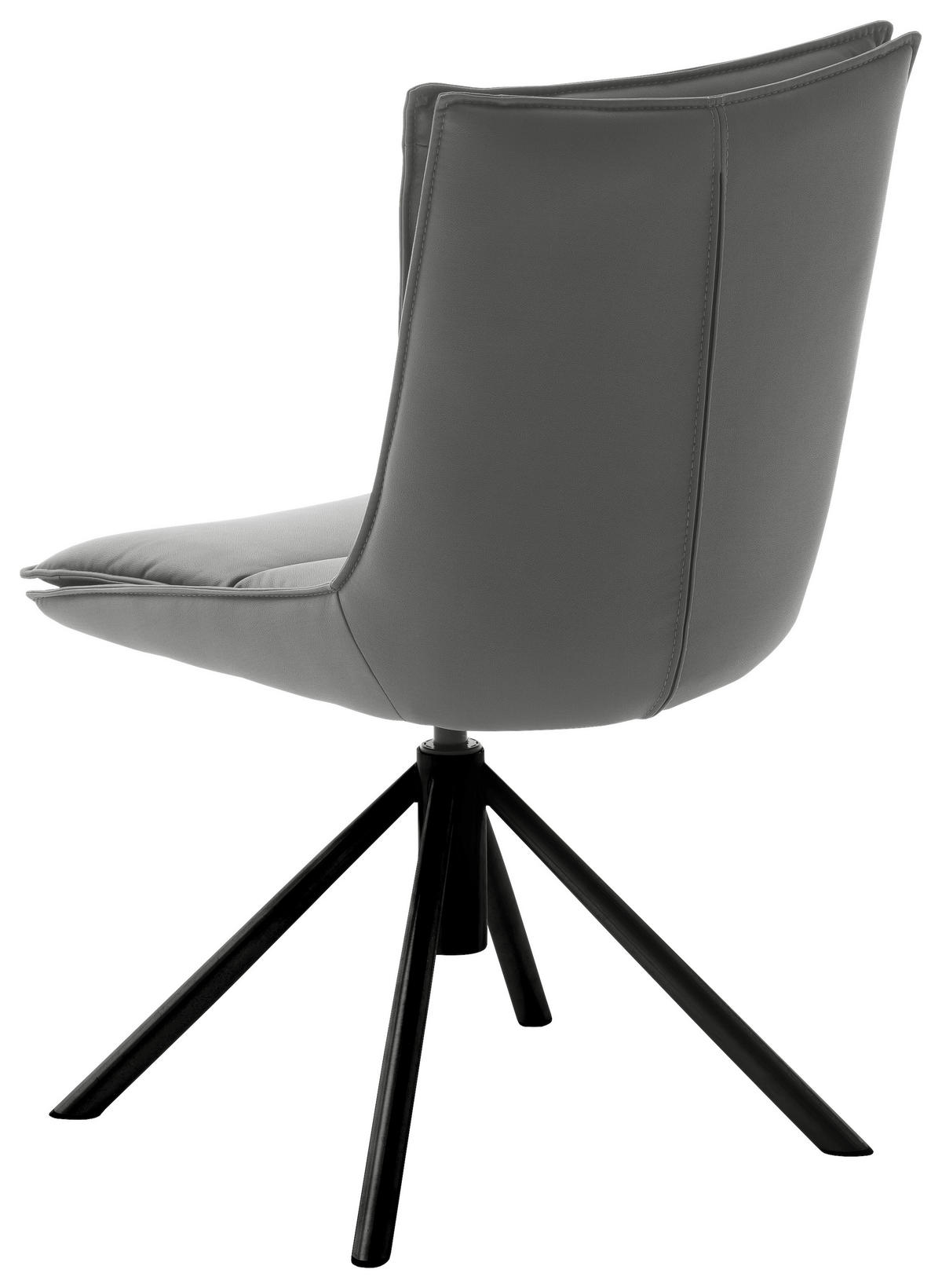 STOLICA  antracit, crna       - crna/antracit, Dizajnerski, metal/tekstil (49/90/65cm) - Novel