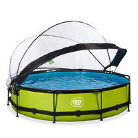 POOL-SET 360/76 cm  - Grau, KONVENTIONELL, Kunststoff (360/76cm) - EXIT Toys