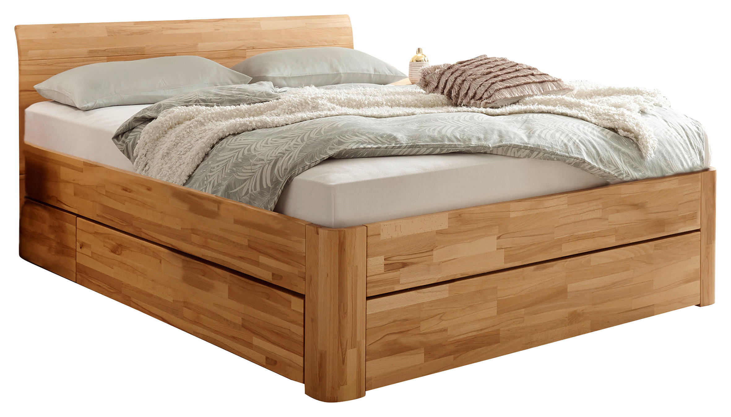 STAURAUMBETT 140/200 cm  in Buchefarben  - Buchefarben, Design, Holz (140/200cm) - Hasena