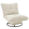SESSEL in Struktur Creme  - Creme/Schwarz, Konventionell, Textil/Metall (96/75/93cm) - Carryhome