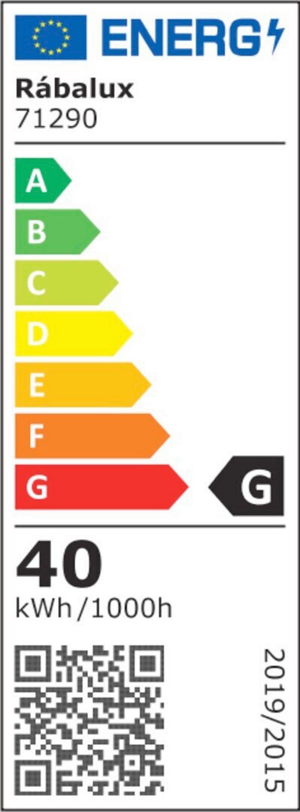 LED PLAFONJERA MATHIOLA  - bela/crna, Osnovno, metal/plastika (56/6cm)