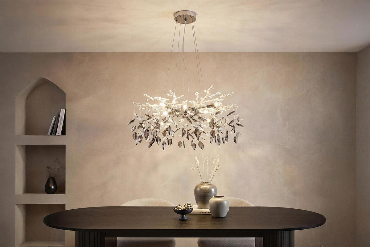 Candelabru 61/61/120 cm    - Design, sticlă/metal (61/61/120cm) - Globo