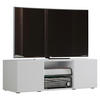 TV-ELEMENT  in 115/40/36 cm  - Weiss/Schwarz, Konventionell, Glas/Holzwerkstoff (115/40/36cm) - MID.YOU