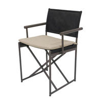 GARTENSTUHL Edelstahl Schwarz  - Schwarz, Design, Kunststoff/Metall (60/84/54cm) - Joop!