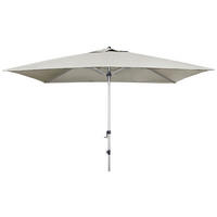 SONNENSCHIRM 300x200 cm Hellgrau  - Hellgrau/Alufarben, Basics, Textil/Metall (300/200cm) - Doppler