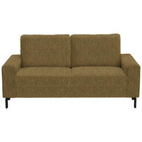 2-SITZER-SOFA in Flachgewebe Messingfarben  - Messingfarben/Schwarz, Design, Textil/Metall (178/86/97cm) - Hom`in