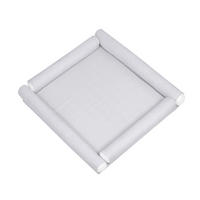 LAUFGITTEREINLAGE Jacob Bär/Spots Grey 95/95/12 cm  - Weiß/Grau, Basics, Kunststoff/Textil (95/95/12cm) - Zöllner