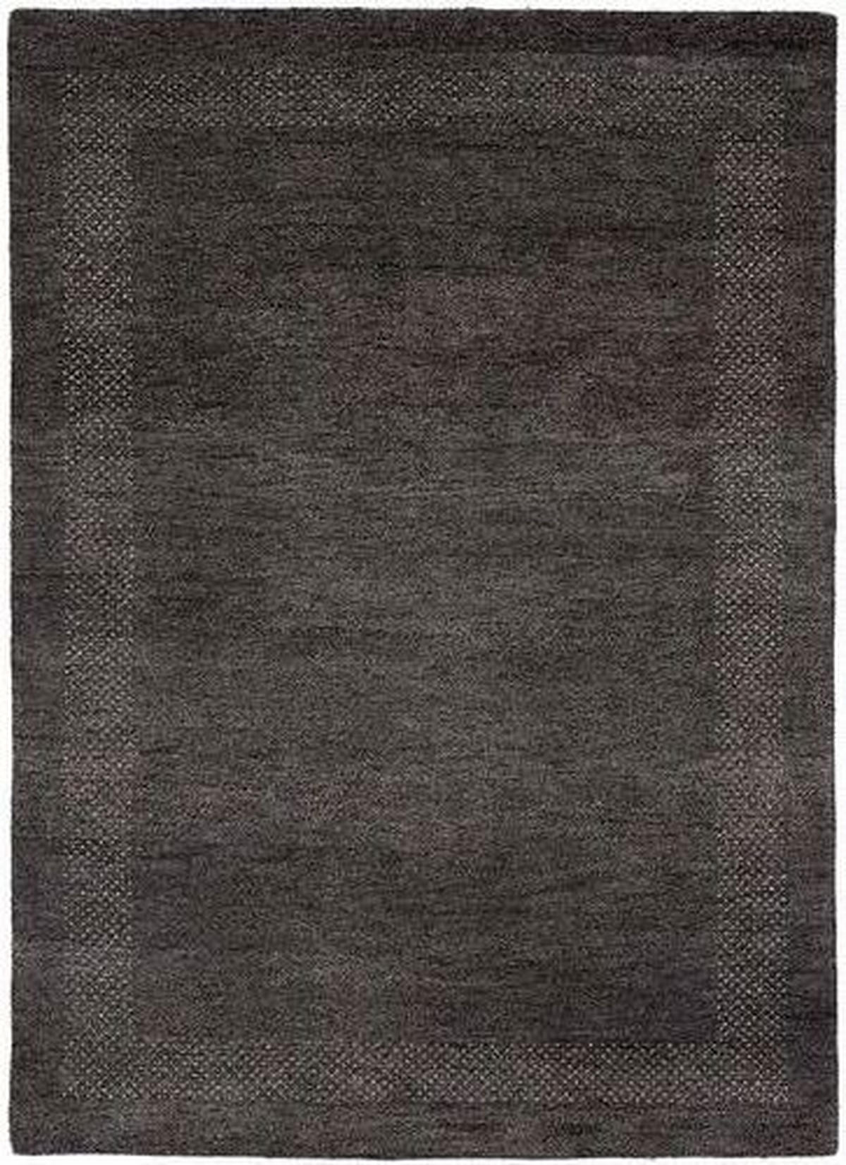 WOLLTEPPICH 140/200 cm Anthrazit, Schwarz  - Anthrazit/Schwarz, KONVENTIONELL, Textil (140/200cm) - Cazaris