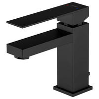 WASCHTISCHARMATUR 5/16,3/15,5 cm  - Schwarz, MODERN, Metall (5/16,3/15,5cm)