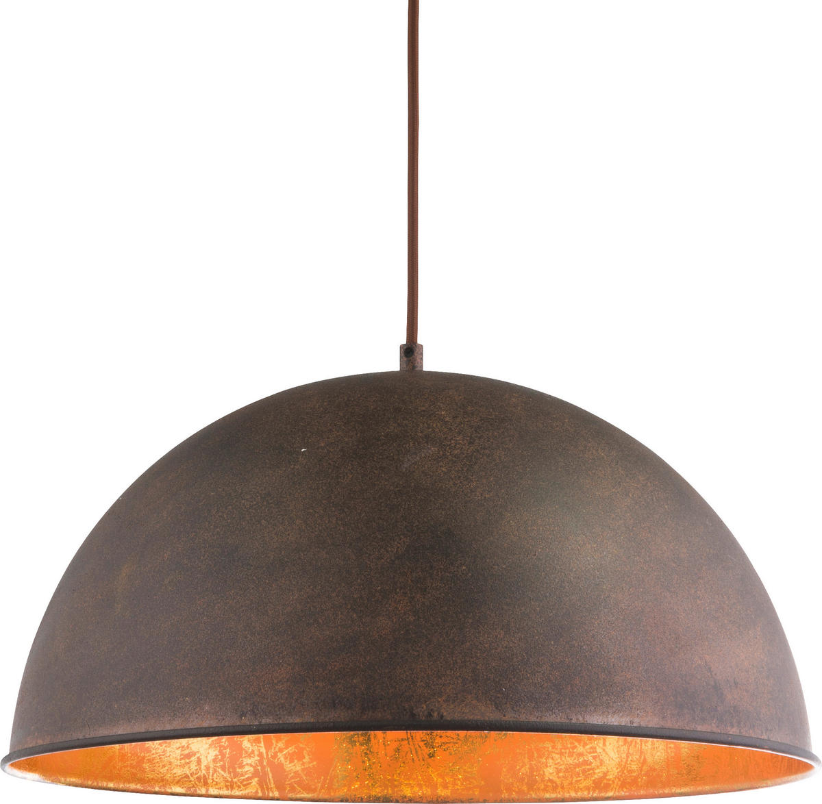 HÄNGELEUCHTE Xirena I 41/120 cm   - Rostfarben/Goldfarben, Trend, Metall (41/120cm) - Globo