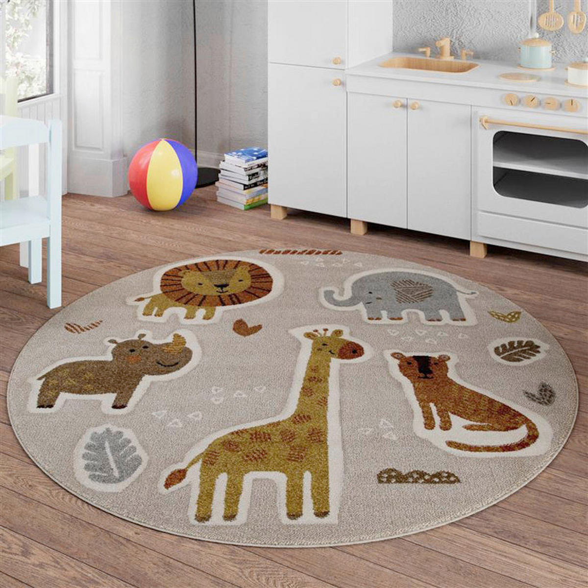 KINDERTEPPICH 160 cm Nala & Friends Multicolor rund  - Multicolor, Basics, Textil (160cm)