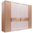 DREHTÜRENSCHRANK  in Taupe, Eichefarben  - Taupe/Eichefarben, KONVENTIONELL, Holz/Holzwerkstoff (300/229/59cm) - Dieter Knoll