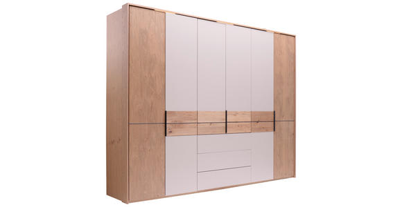 DREHTÜRENSCHRANK  in Taupe, Eichefarben  - Taupe/Eichefarben, KONVENTIONELL, Holz/Holzwerkstoff (300/229/59cm) - Dieter Knoll