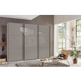 SCHWEBETÜRENSCHRANK  in Sahara  - Schwarz/Sahara, KONVENTIONELL, Glas/Holzwerkstoff (300/236/65cm) - Hom`in