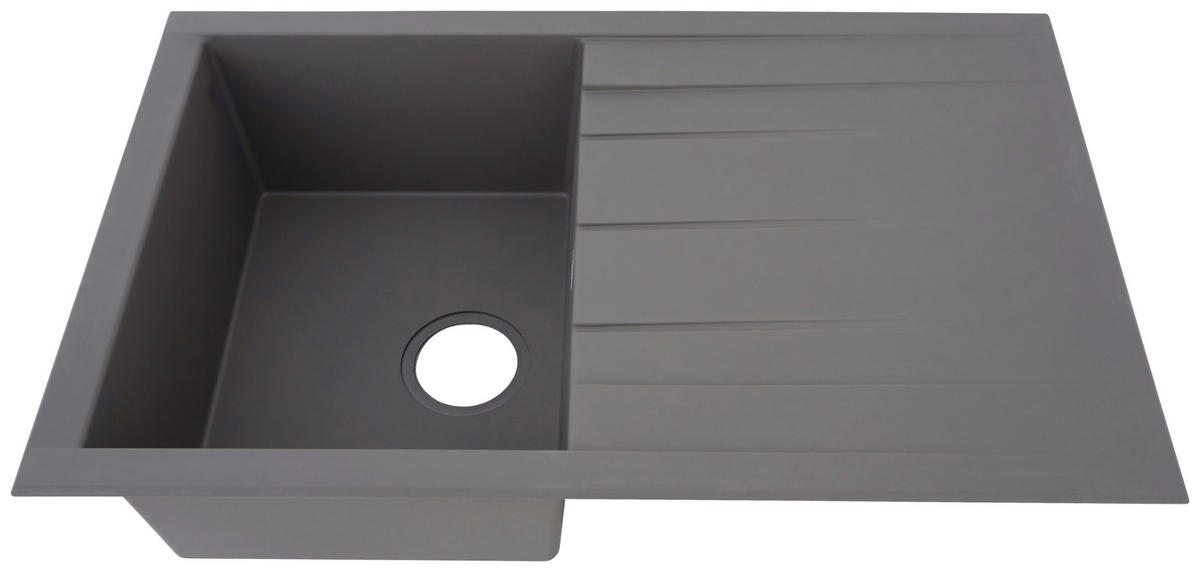 DISKHO 1712HOUSTON80X50G  - grå, Trend, glas/plast (80/21/50cm) - Respekta