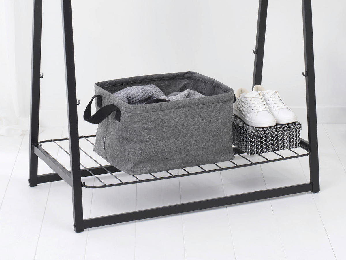 WÄSCHEKORB - Dunkelgrau, Basics, Textil (37,00/26,00/44cm) - Brabantia