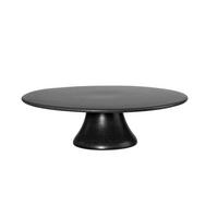 KROŽNIK ZA TORTO  Grande nero       29/9 cm      - črna, Basics, keramika (29/9cm) - ASA