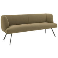 SITZBANK in Metall, Textil Anthrazit, Waldgrün  - Waldgrün/Anthrazit, Design, Textil/Metall (200/87/64cm) - Venjakob