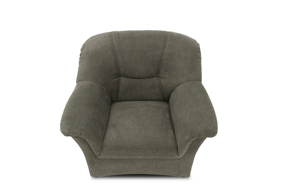 SESSEL Mikrofaser Greige    - Greige/Schwarz, KONVENTIONELL, Kunststoff/Textil (102/83/81cm) - MID.YOU