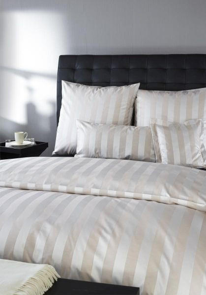 BETTWÄSCHE COMO Jacquard 135/200 cm  - Sandfarben, Basics, Textil (135/200cm) - Curt Bauer