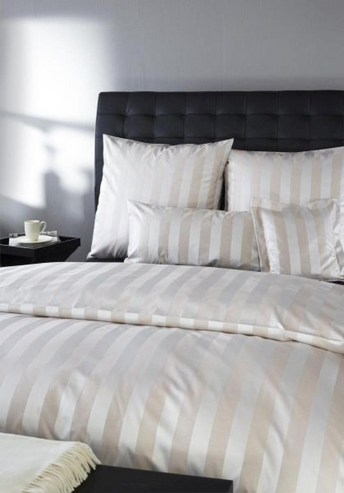 BETTWÄSCHE COMO Jacquard 135/200 cm  - Sandfarben, Basics, Textil (135/200cm) - Curt Bauer