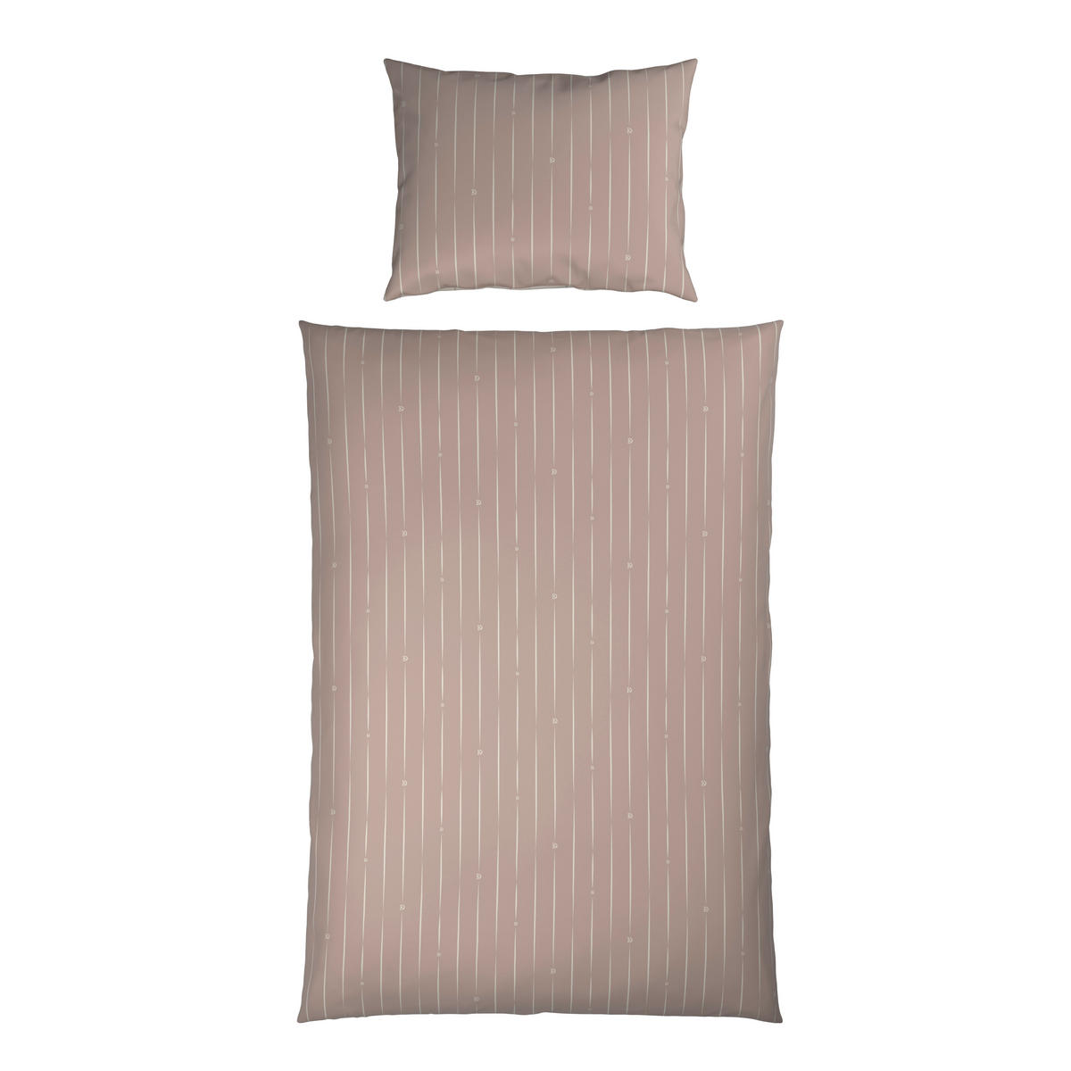 WENDEBETTWÄSCHE STRIPES DK Satin 150/210 cm  - Beige, Design, Textil (150/210cm) - Dieter Knoll