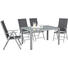 GARTENKLAPPSESSEL - Silberfarben/Schwarz, Design, Textil/Metall (56/106/64cm) - Xora GARTENKLAPPSESSEL - Silberfarben/Schwarz, Design, Textil/Metall (56/106/64cm) - Xora