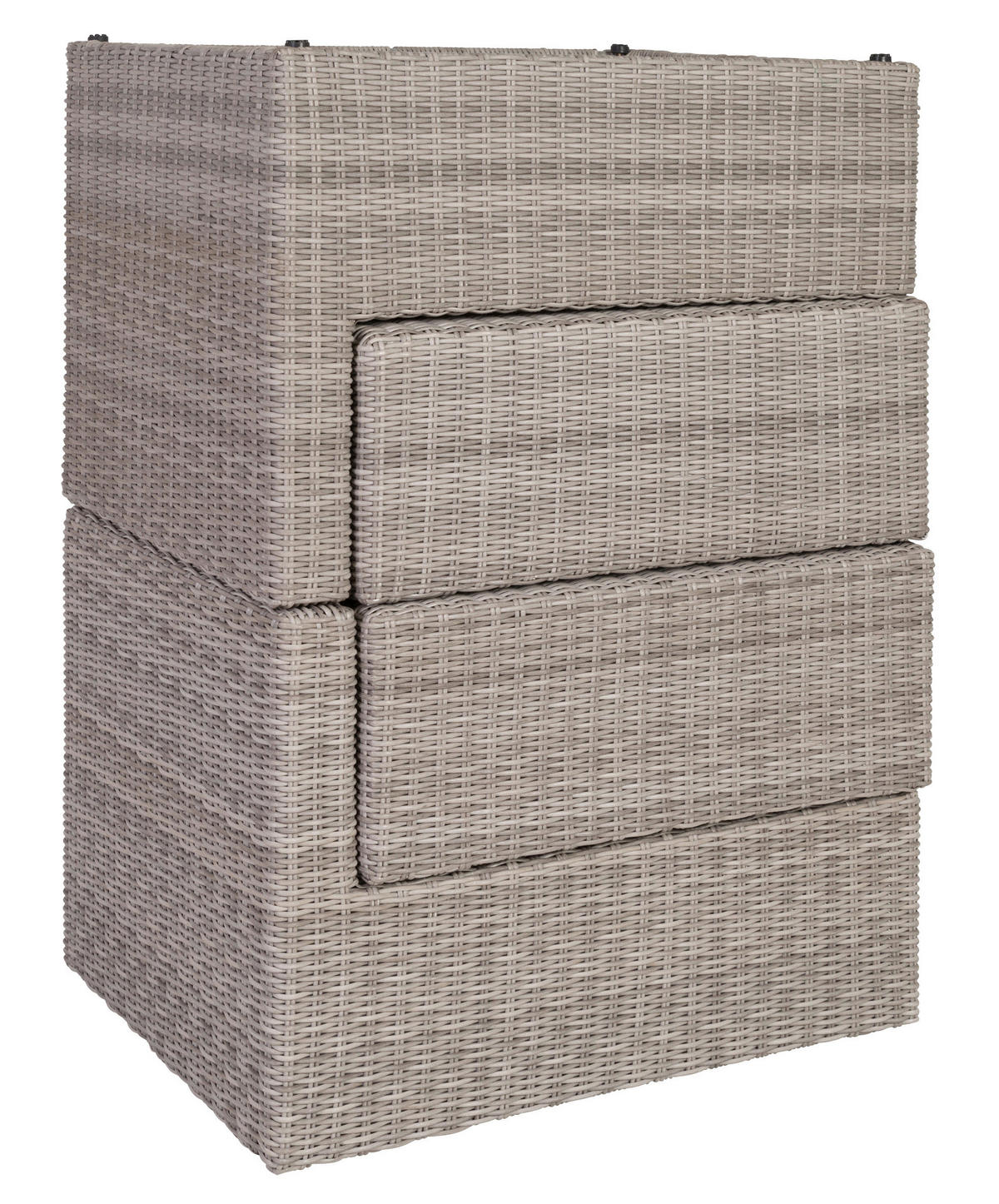 LOUNGEGARNITUR   93/65/71 cm Stahl  - Grau, Basics, Glas/Textil (93/65/71cm) - Gardenson