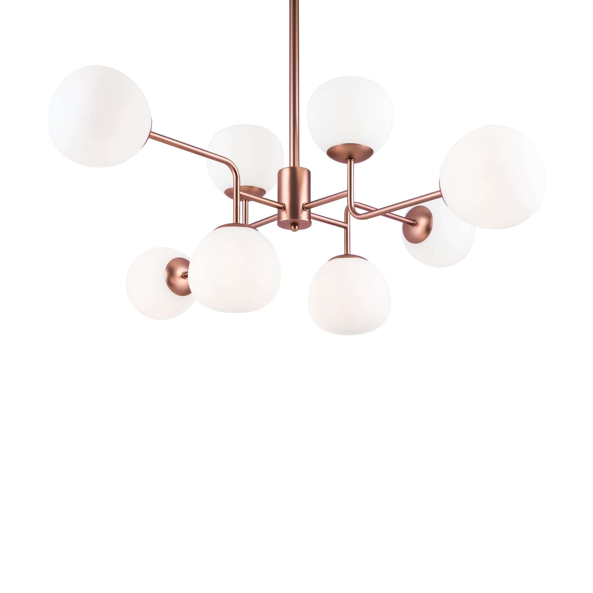 KRONLEUCHTER  96/26,5/57 cm   - Messingfarben, Trend, Glas/Metall (96/26,5/57cm) - MAYTONI