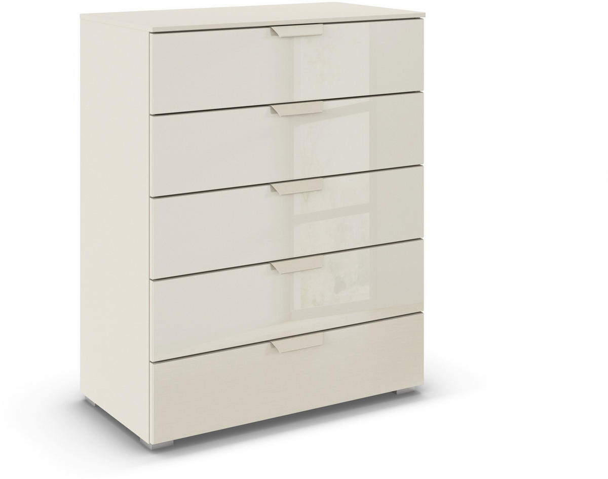KOMMODE  in 80/100/43 cm  - Champagner, Design, Glas/Holzwerkstoff (80/100/43cm) - Carryhome