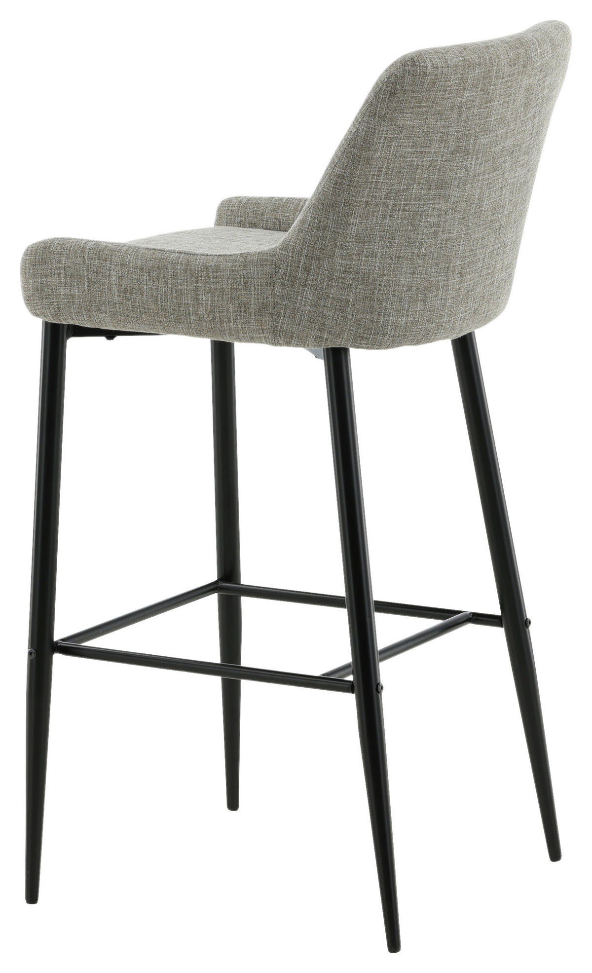 BARHOCKER-SET in Schwarz, Beige  - Beige/Schwarz, Design, Textil/Metall (48/105/57cm) - Livetastic