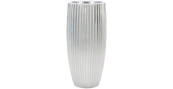 VASE 77 cm  - Silberfarben, Design, Kunststoff (36/77cm) - Ambia Home