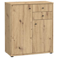 KOMMODE , 73,7/85,5/34,8 cm, 2 Schublade(n)  - Eiche Artisan, Design, Holzwerkstoff (73,7/85,5/34,8cm)