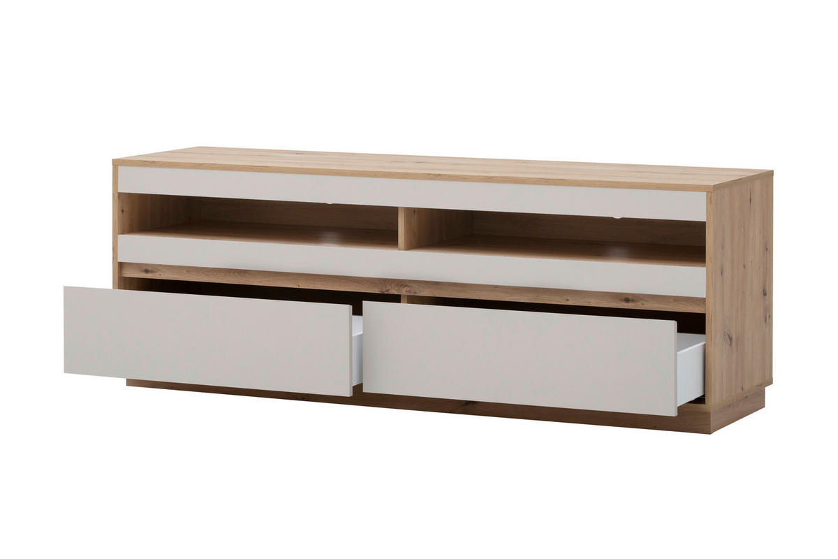 LOWBOARD  162/60/45 cm 2 Schublade(n) Typenauswahl, stehend  - Kaschmir/Eiche Artisan, Design, Holzwerkstoff (162/60/45cm) - MID.YOU