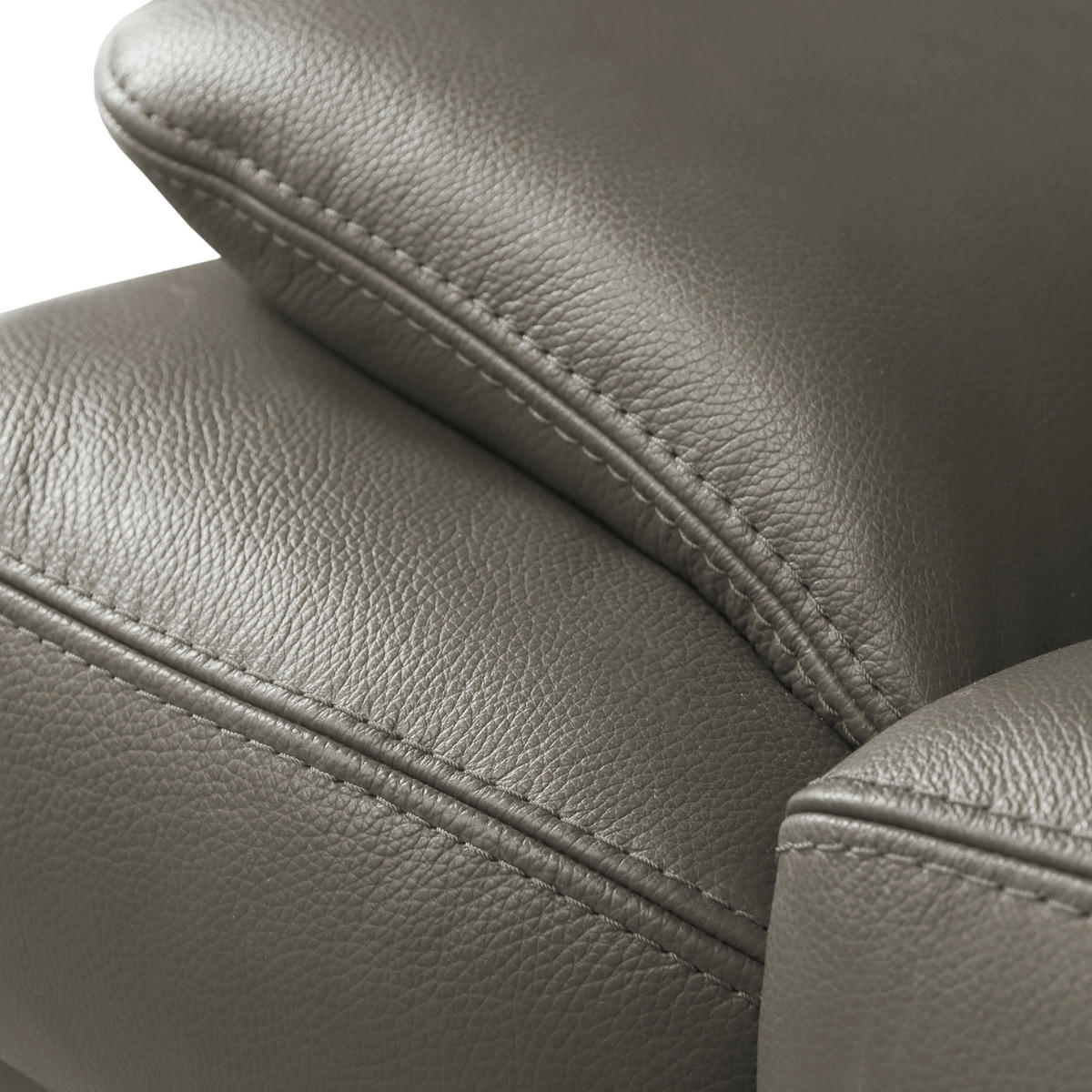 ECKSOFA Lederlook Echtleder Schlammfarben  - Schlammfarben/Schwarz, Design, Leder/Textil (264/211cm) - Livetastic