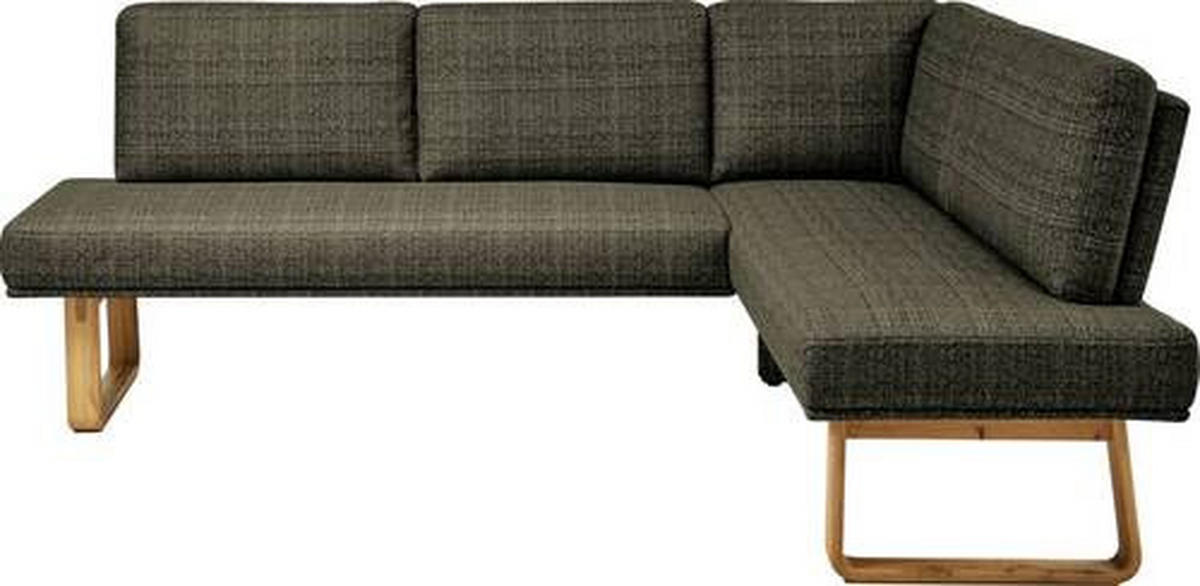 ECKBANK 240/174 cm  in Grün, Eichefarben  - Eichefarben/Grün, Design, Holz/Textil (240/174cm) - Dieter Knoll