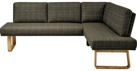 ECKBANK 240/174 cm in Grün, Eichefarben - Eichefarben/Grün, Design, Holz/Textil (240/174cm) - Dieter Knoll