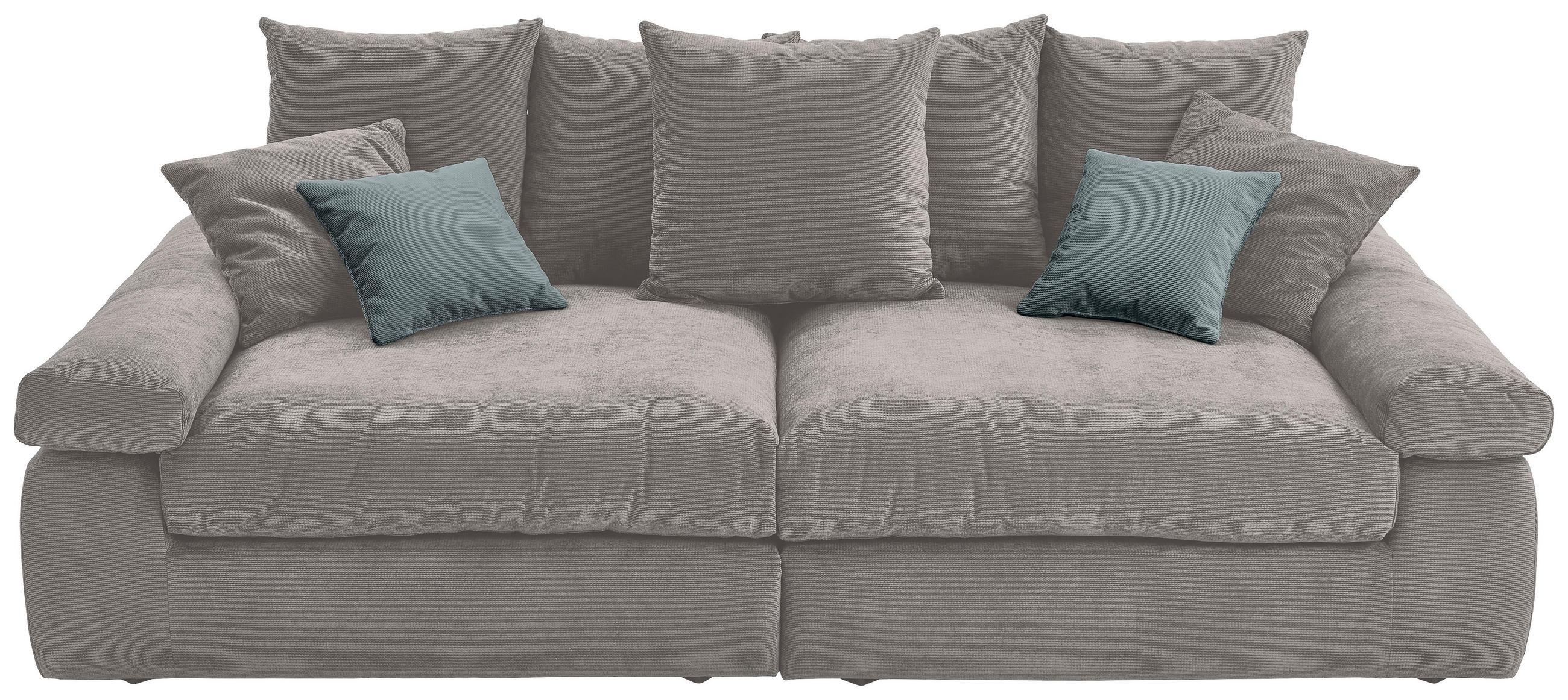 Carryhome Bigsofa Greige, Blaugrau 260x90x140 cm