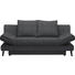 SCHLAFSOFA in Textil Anthrazit - Anthrazit/Schwarz, Design, Textil/Metall (200/85/90cm) - Xora SCHLAFSOFA in Textil Anthrazit - Anthrazit/Schwarz, Design, Textil/Metall (200/85/90cm) - Xora